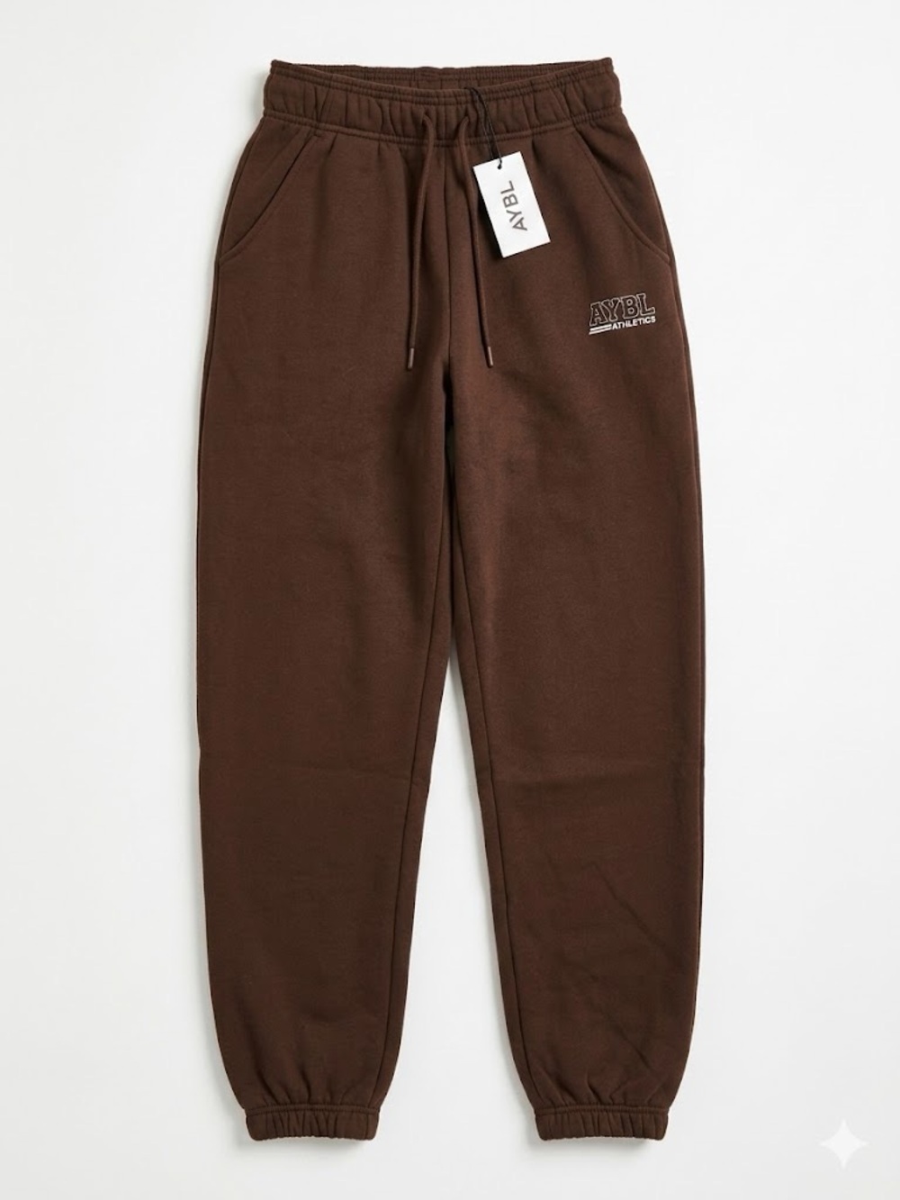 AYBL Brown athletics track oversized Joggers